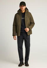 Jachetă casual bărbătească cu glugă