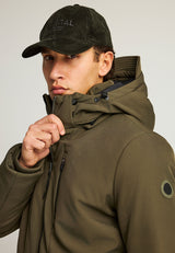 Jachetă casual bărbătească cu glugă