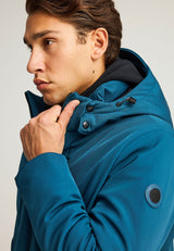 Jachetă casual bărbătească cu glugă