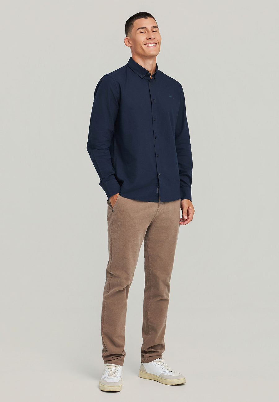 Pantaloni chino din catifea reiată pentru bărbați