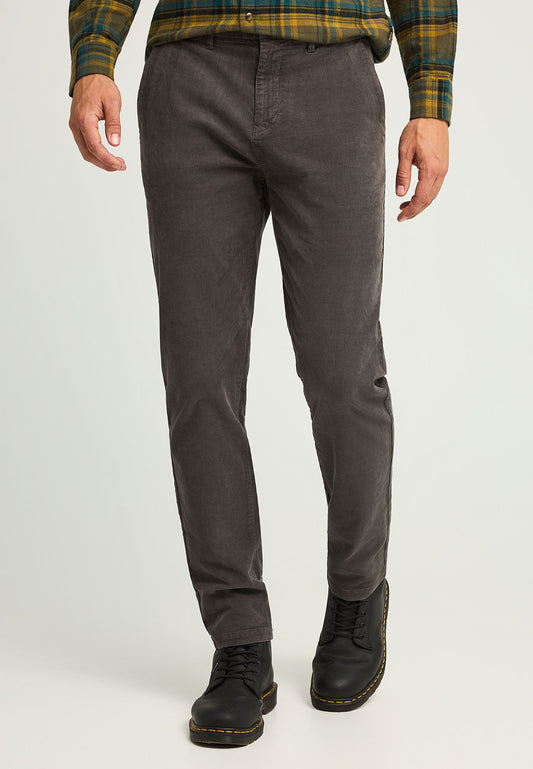 Pantaloni chino din catifea reiată pentru bărbați