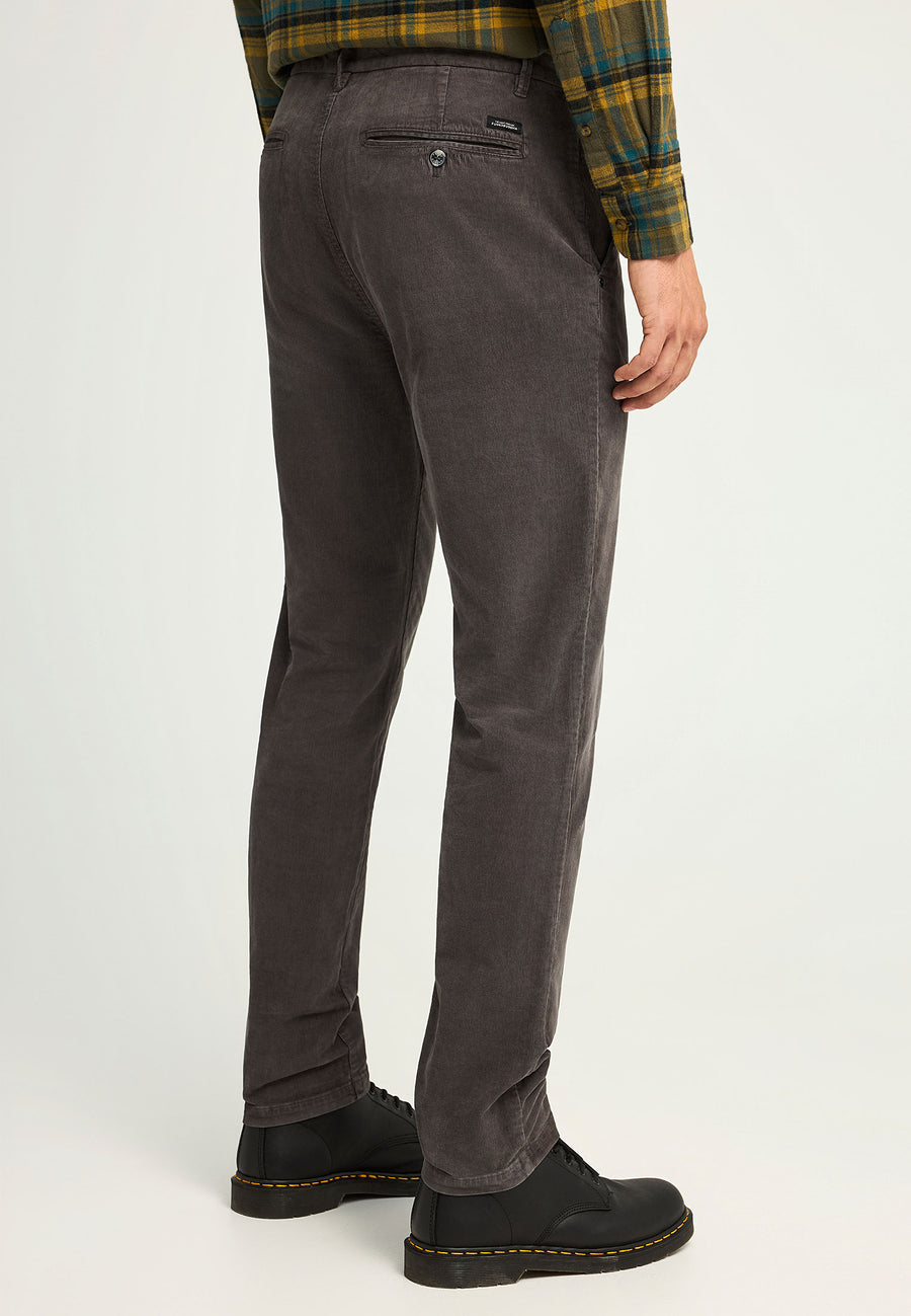 Pantaloni chino din catifea reiată pentru bărbați