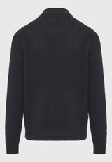 Cardigan tricotat pentru bărbați cu borduri striate