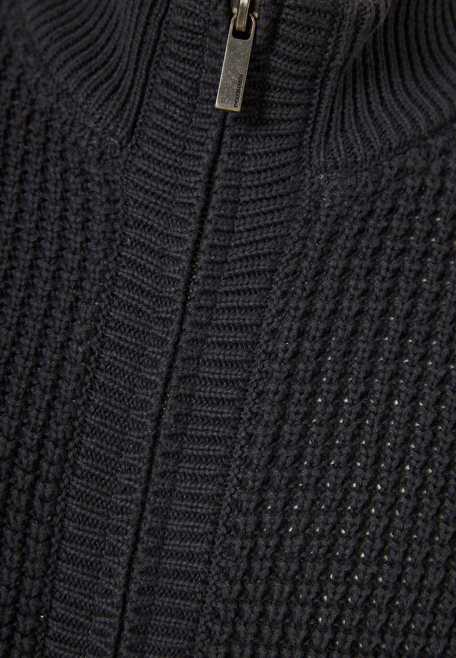 Cardigan tricotat pentru bărbați cu borduri striate