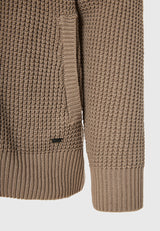 Cardigan tricotat pentru bărbați cu borduri striate