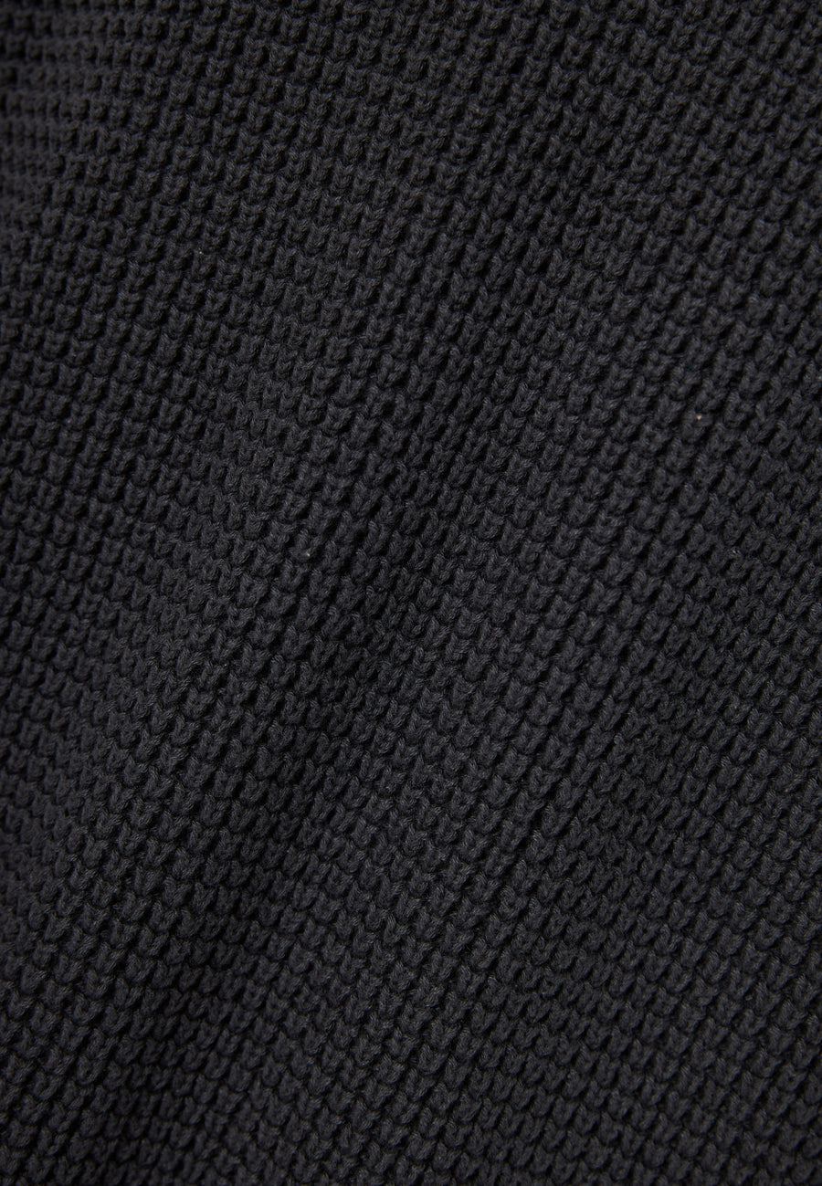 Pulover tricotat simplu cu guler rotund pentru bărbați