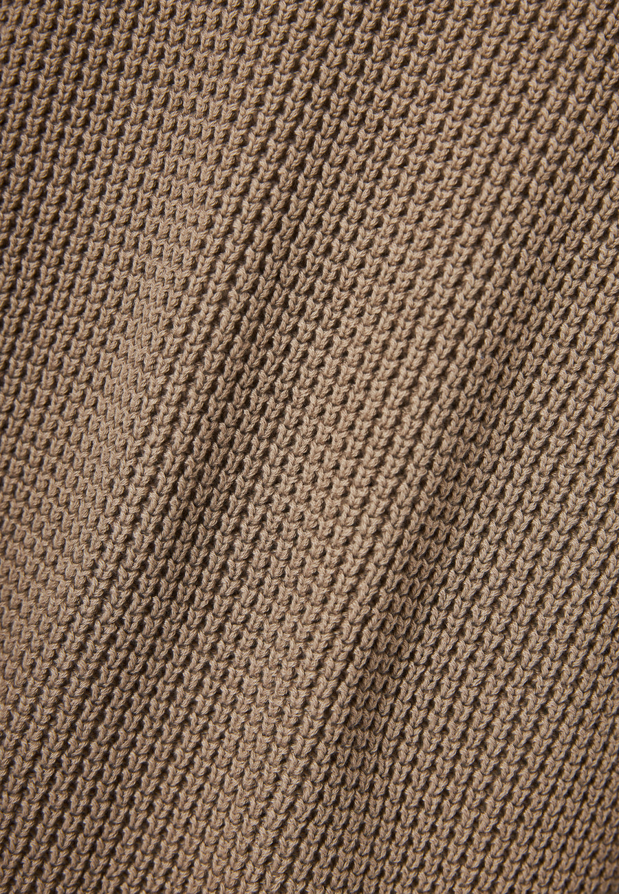 Pulover tricotat simplu cu guler rotund pentru bărbați