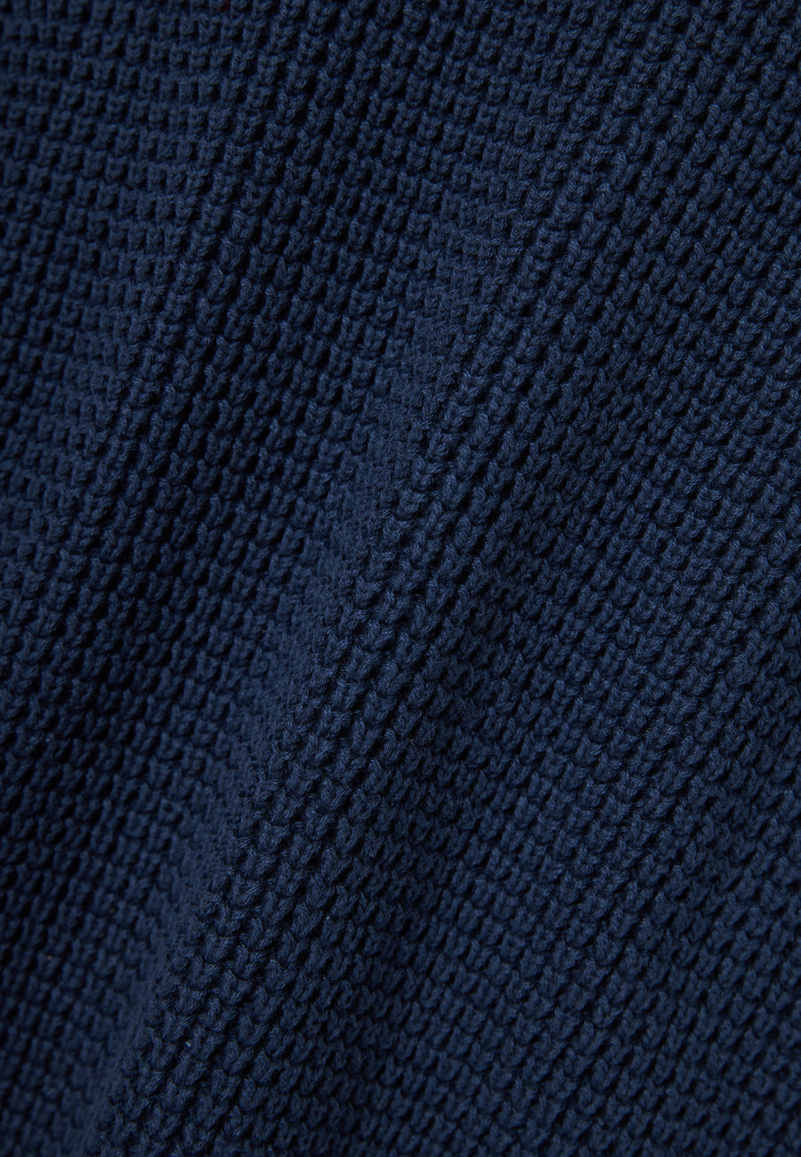 Pulover tricotat simplu cu guler rotund pentru bărbați