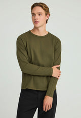 Tricou cu croială regulată și margini brute