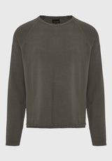 Tricou cu croială regulată și margini brute