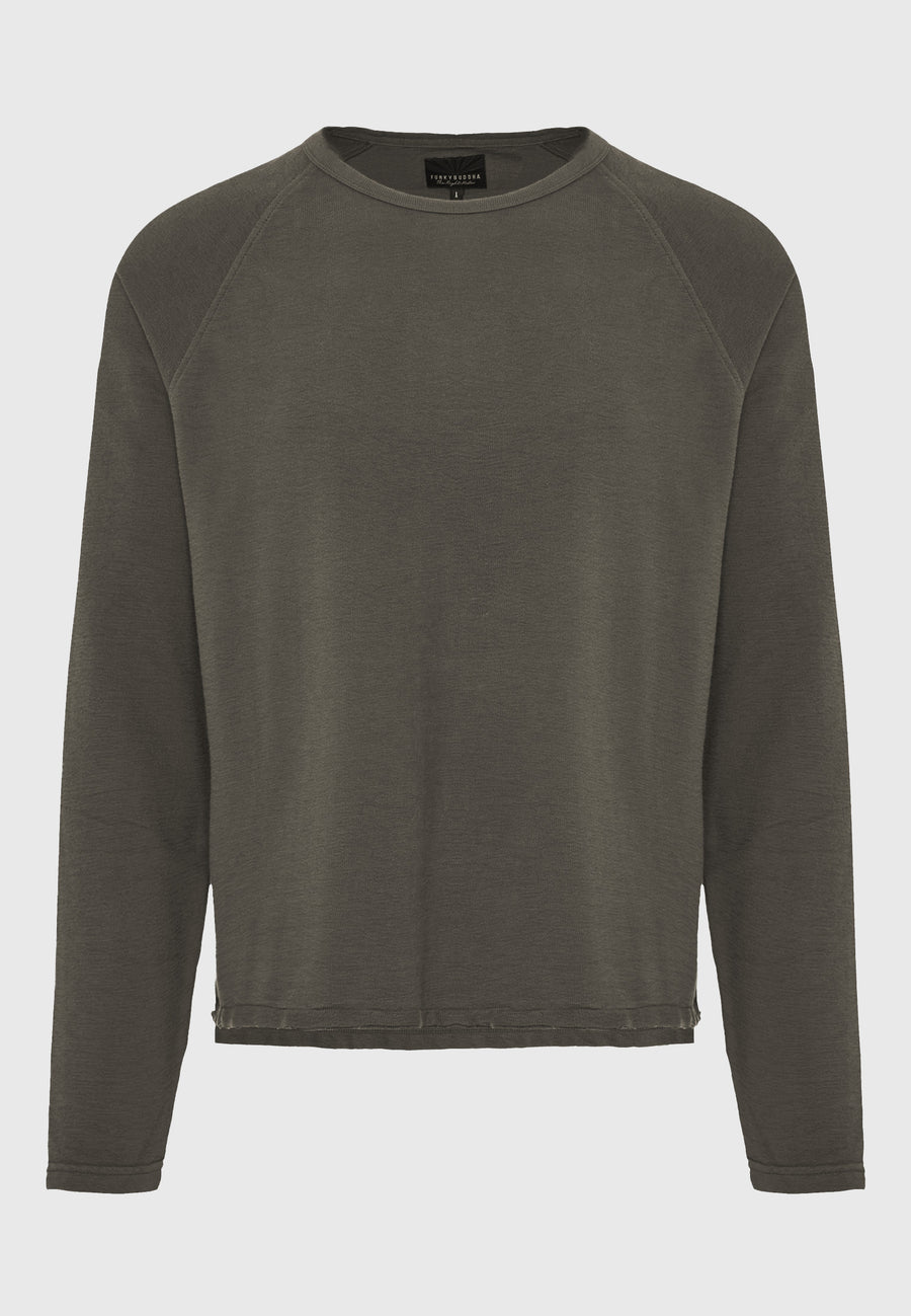 Tricou cu croială regulată și margini brute