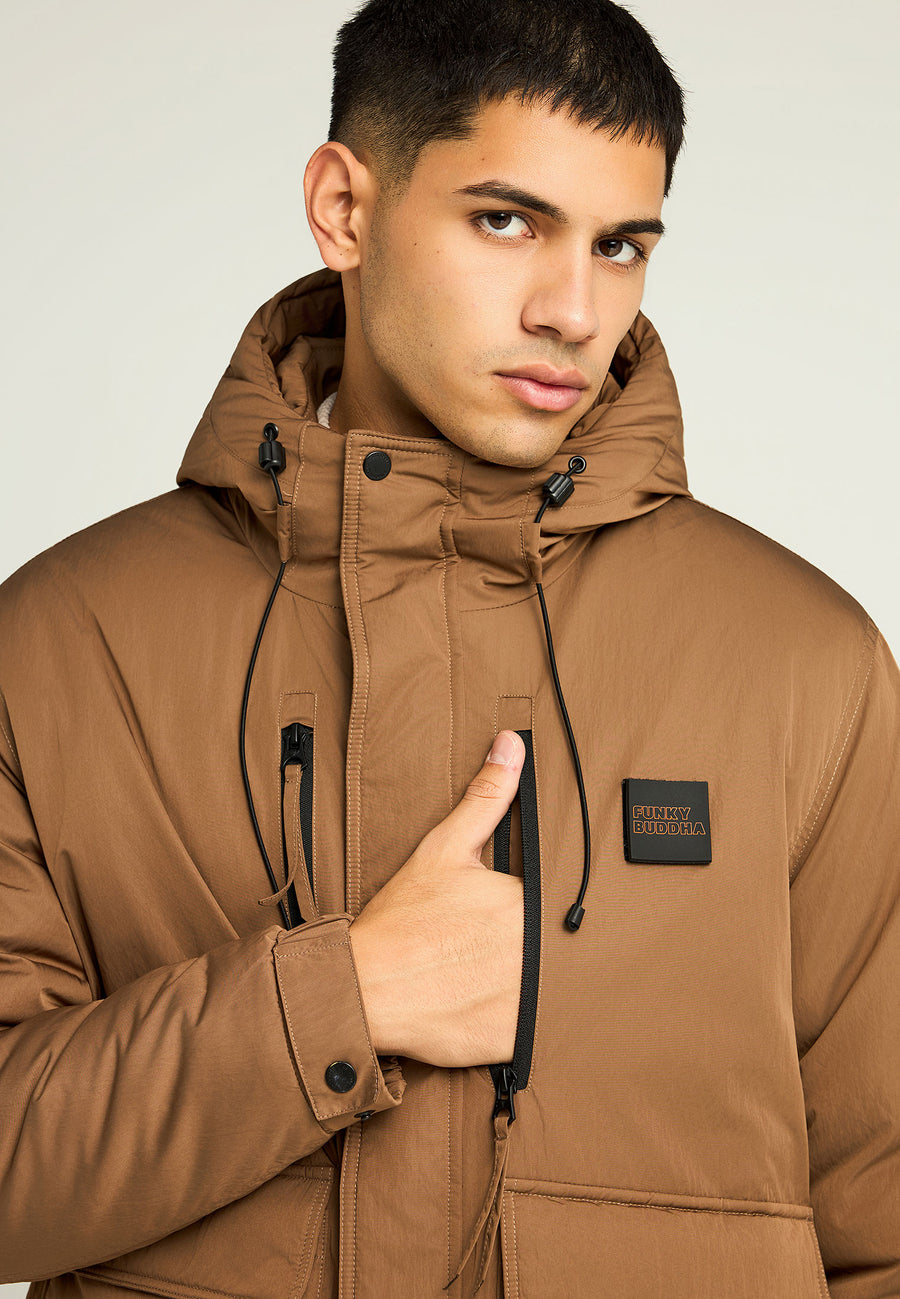 Jachetă casual bărbătească cu căptușeală matlasată