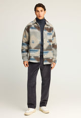 Pantaloni chino din catifea reiată cu talie înaltă pentru bărbați