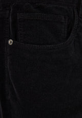 Pantaloni simpli cu cinci buzunare pentru bărbați