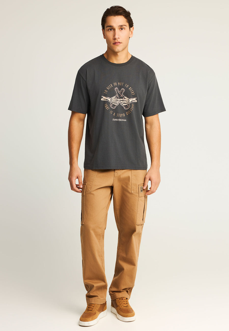 Tricou cu imprimeu pe piept