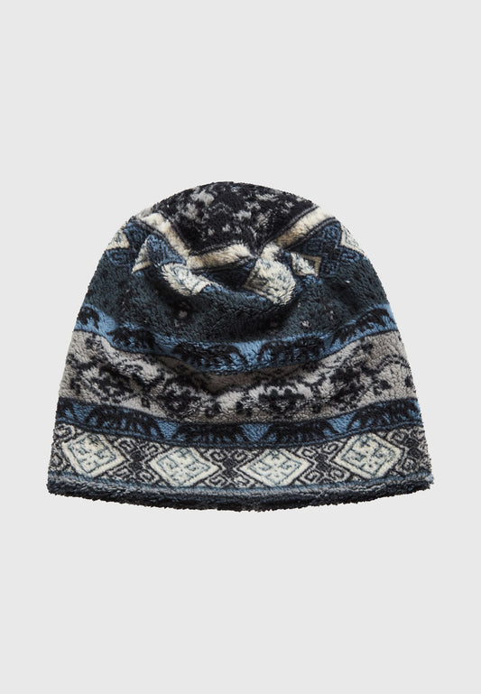 Men's beanie with vintage pattern