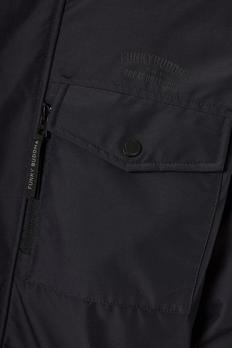 Parka pufoasă pentru bărbați cu glugă detașabilă