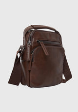 Geantă de umăr bărbătească din piele ecologică (PU)