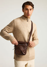 Geantă de umăr bărbătească din piele ecologică (PU)