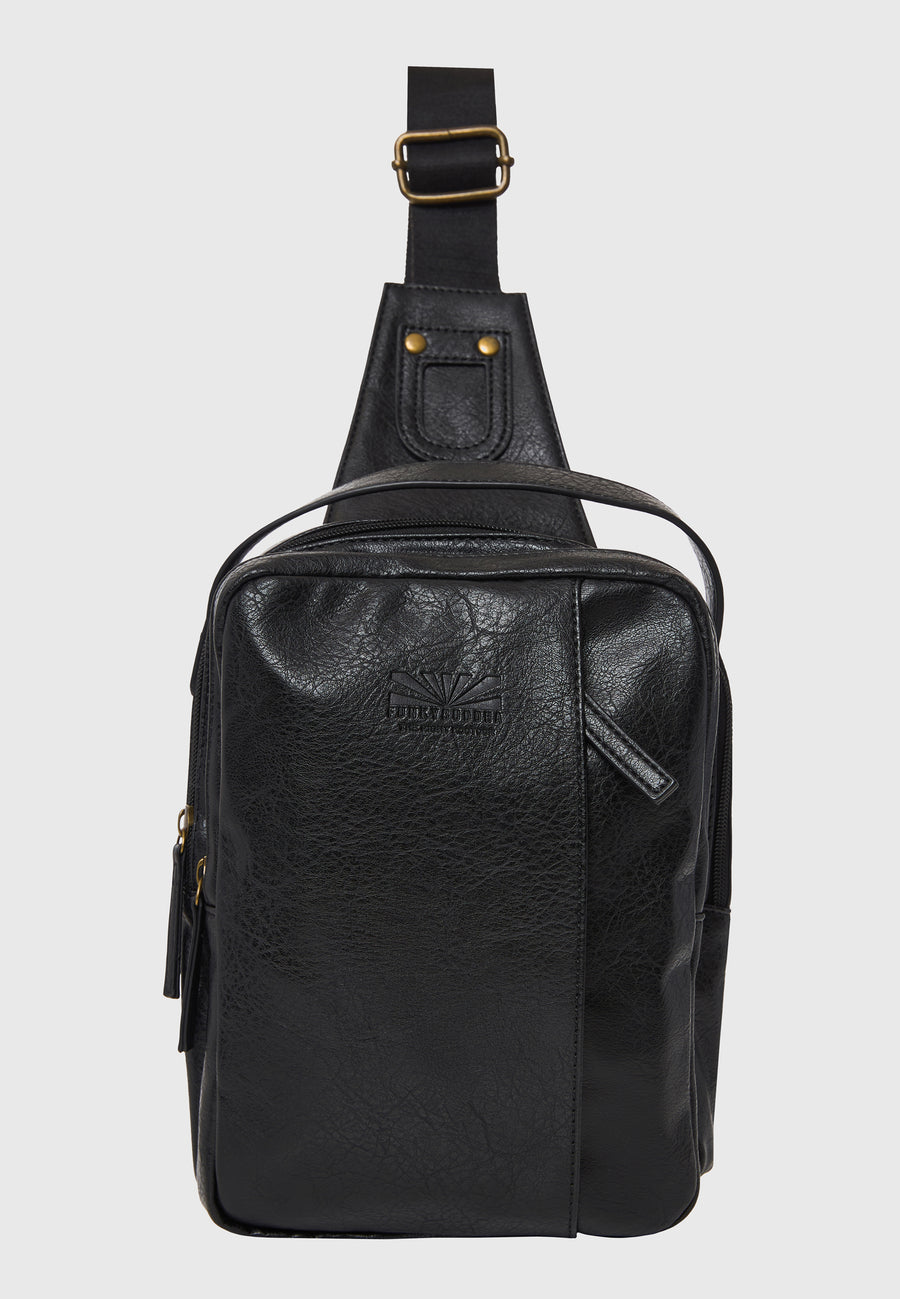 Geantă de umăr bărbătească din piele ecologică (PU)