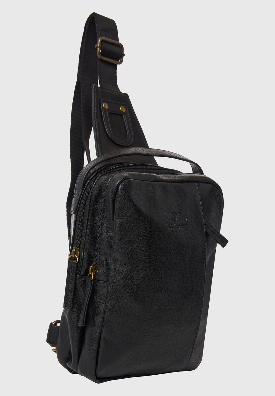 Geantă de umăr bărbătească din piele ecologică (PU)