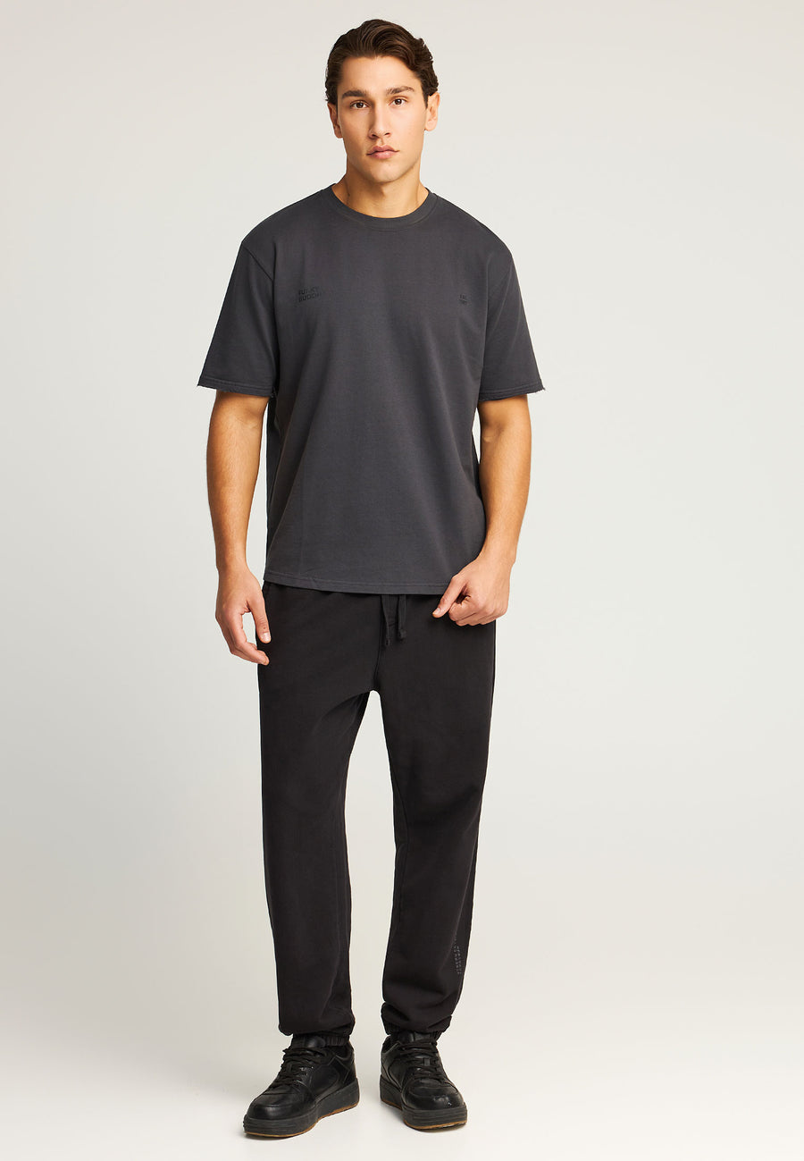 Tricou cu imprimeu text pe spate