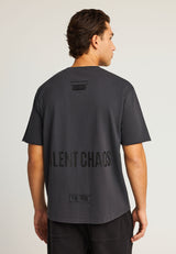 Tricou cu imprimeu text pe spate