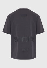 Tricou cu imprimeu text pe spate