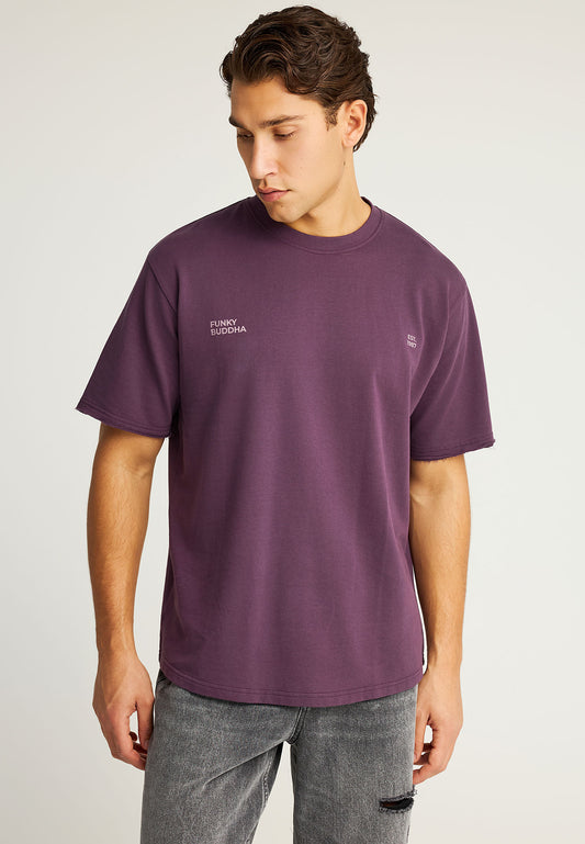 Tricou cu imprimeu text pe spate