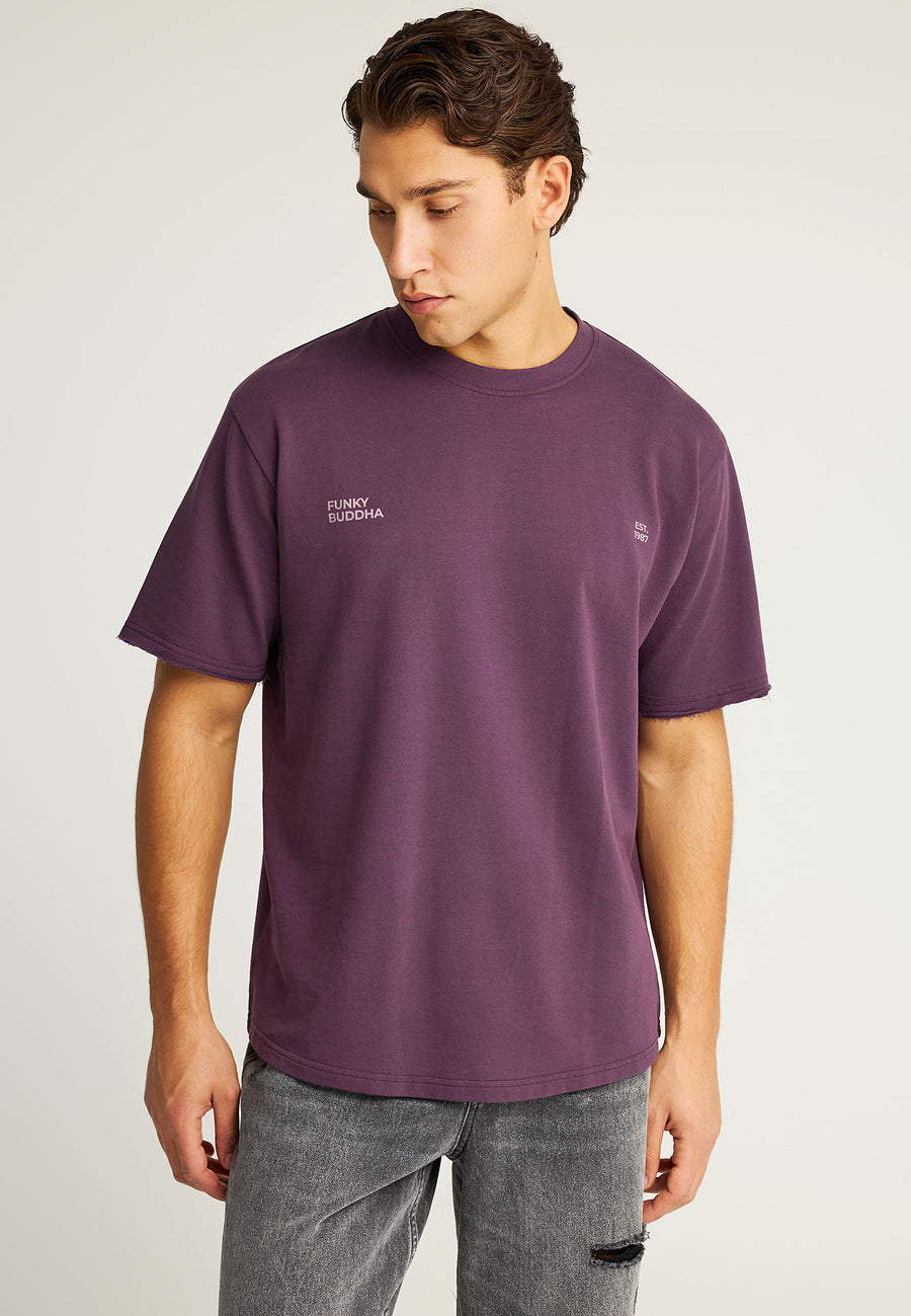 Tricou cu imprimeu text pe spate