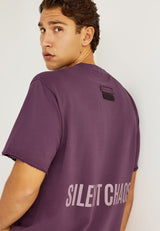 Tricou cu imprimeu text pe spate