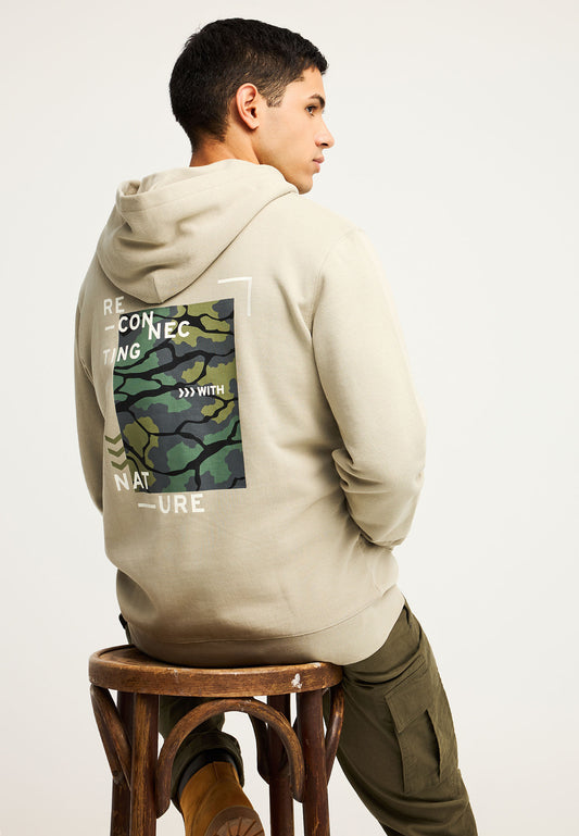 Hanorac cu croială lejeră și imprimeu grafic pe spate