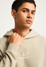 Hanorac cu croială lejeră și imprimeu grafic pe spate