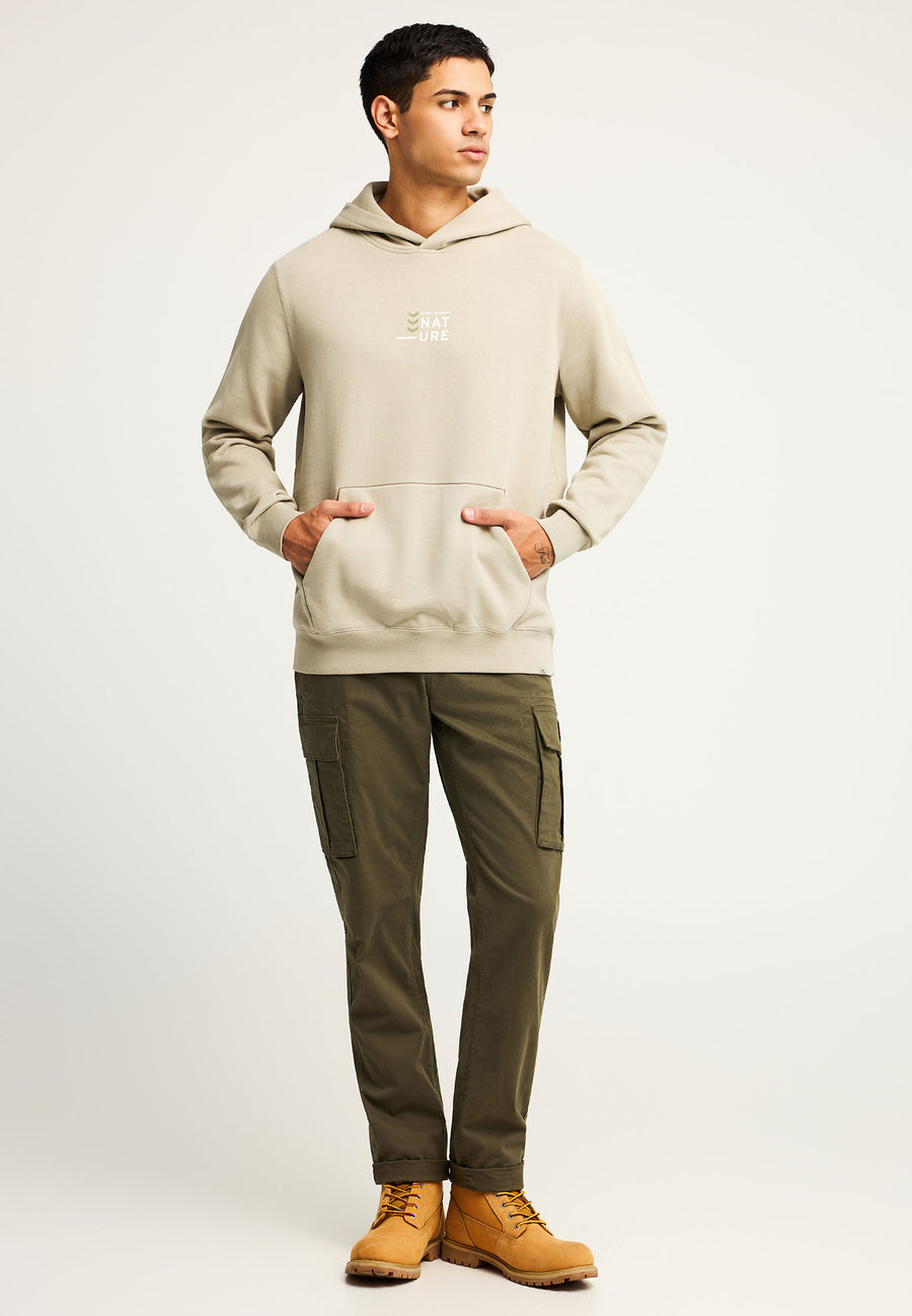 Hanorac cu croială lejeră și imprimeu grafic pe spate