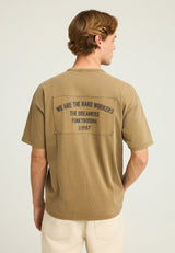 Tricou supradimensionat cu imprimeu pe piept