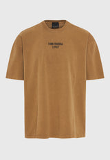 Tricou supradimensionat cu imprimeu pe piept