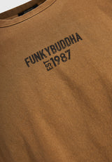 Tricou supradimensionat cu imprimeu pe piept