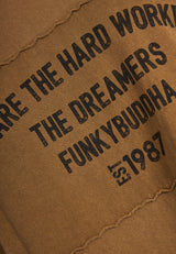 Tricou supradimensionat cu imprimeu pe piept