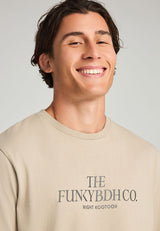 T-Shirt with Text Logo Chest Print