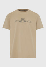 T-Shirt with Text Logo Chest Print
