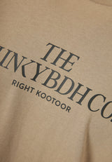 T-Shirt with Text Logo Chest Print