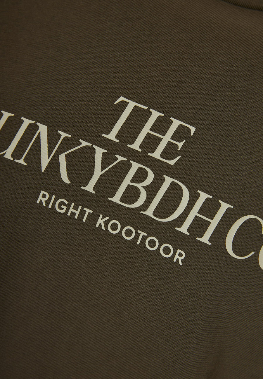 Tricou cu imprimeu pe piept cu logo text