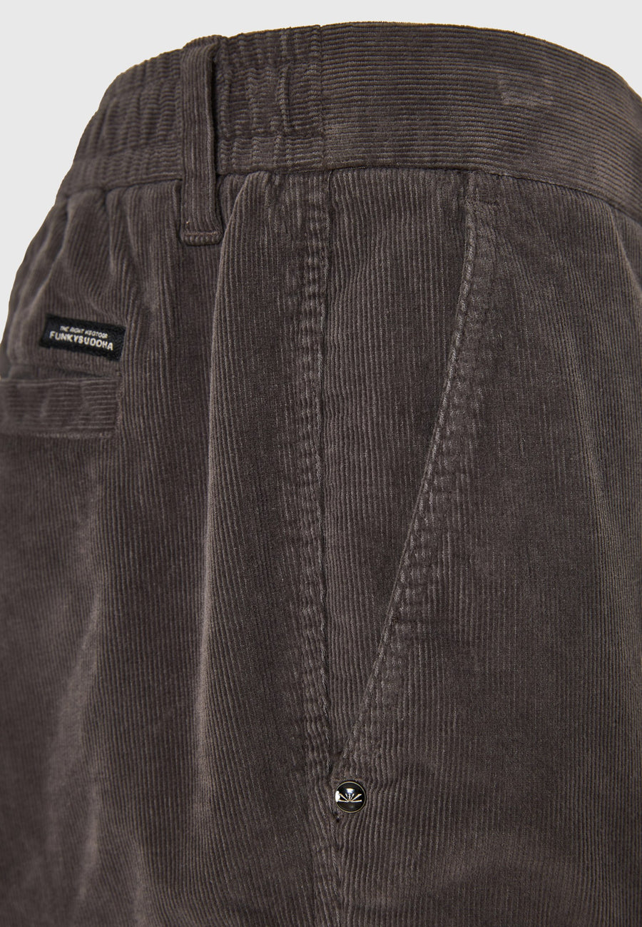 Pantaloni cargo din catifea reiată, croială lejeră, pentru bărbați