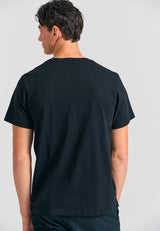 T-Shirt with Text Logo Chest Print