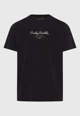 T-Shirt with Text Logo Chest Print