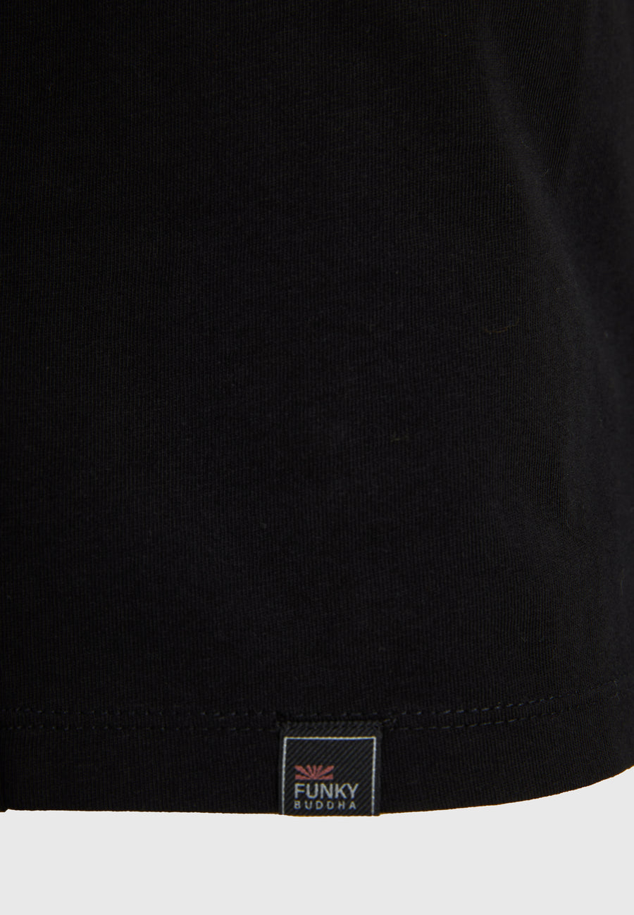 T-Shirt with Text Logo Chest Print