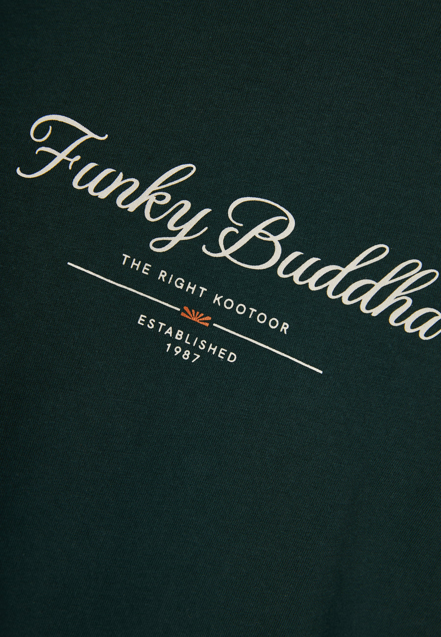 T-Shirt with Text Logo Chest Print