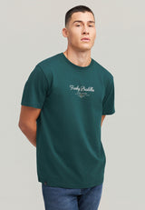 T-Shirt with Text Logo Chest Print