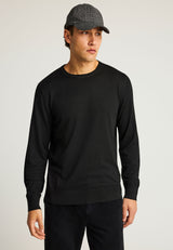 Pulover bărbătesc cu croială regulată, tricotat melanj