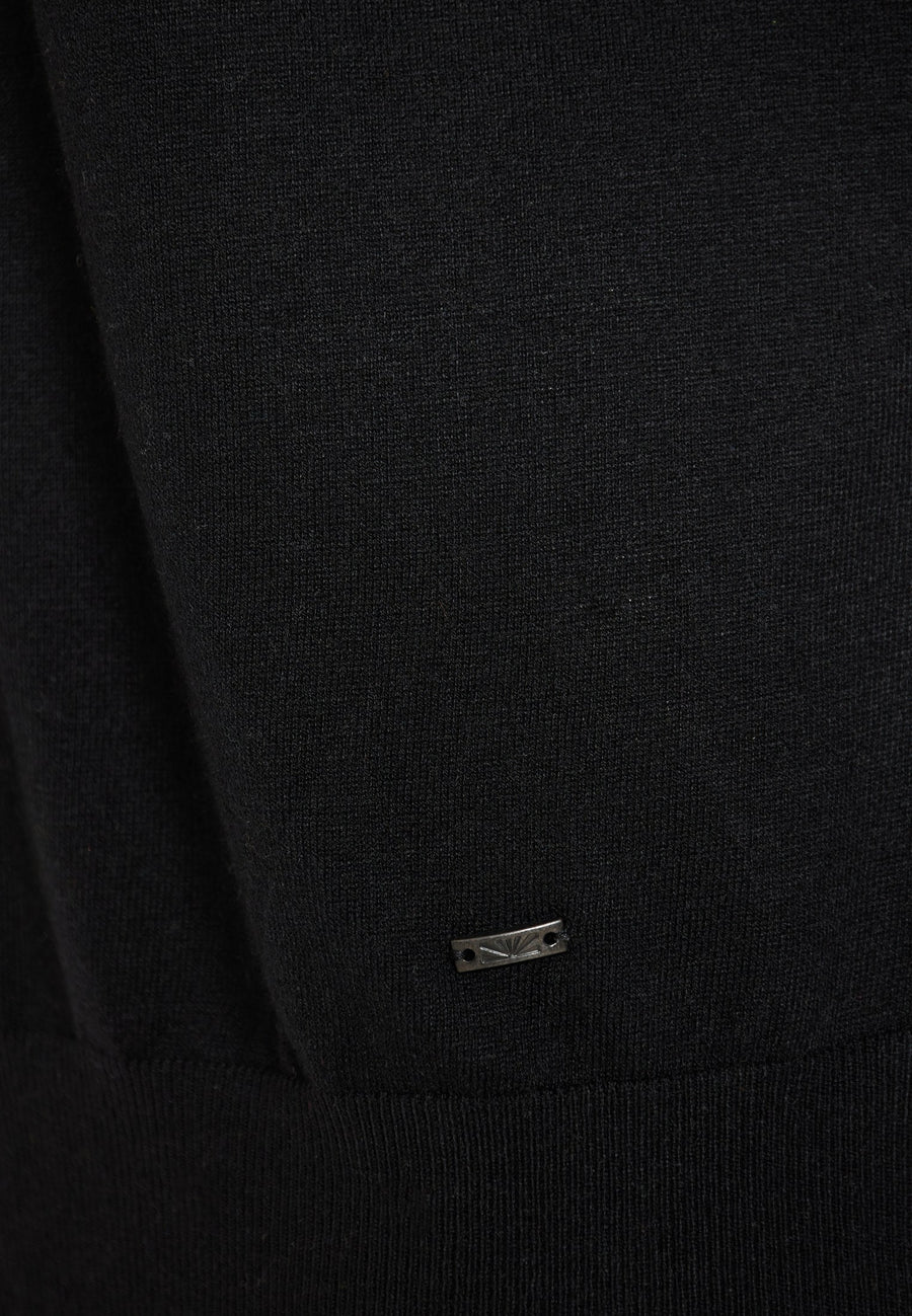 Pulover bărbătesc cu croială regulată, tricotat melanj